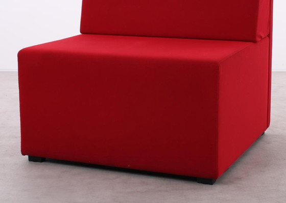 Image 1 of 2X Armchair König+Neurath Net.Work.Place Red