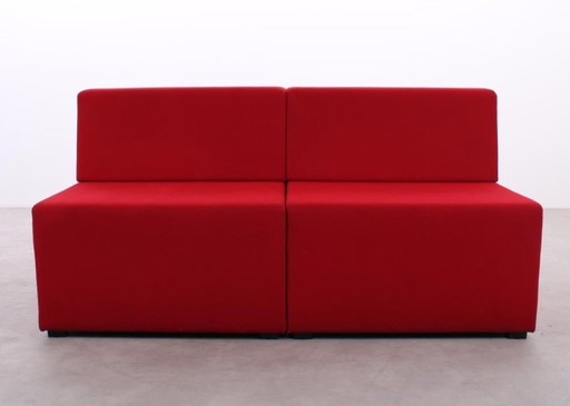 2X Armchair König+Neurath Net.Work.Place Red