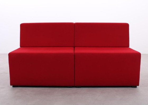 Image 1 of 2X Armchair König+Neurath Net.Work.Place Red