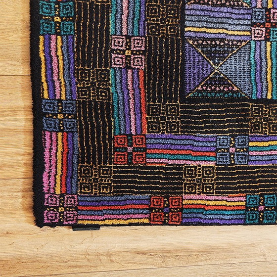 Image 1 of 1980S Geometric Rug "Palio" By Missoni For T&J Vestor In Pure Wool.