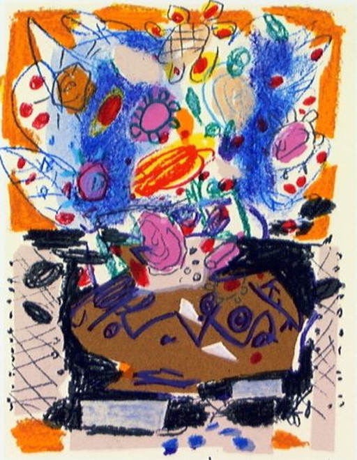 Bouquet II /125 – schilderijen tekeningen, Abstract