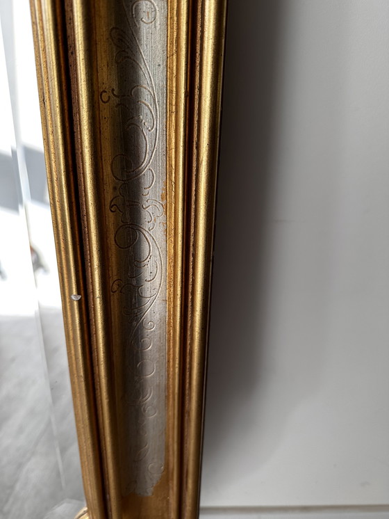 Image 1 of Mirror facet cut gold colored