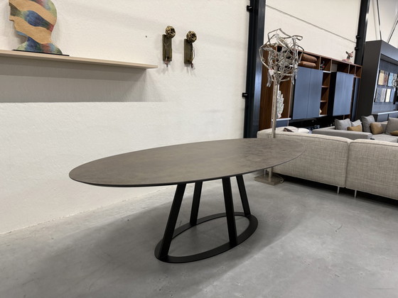 Image 1 of Tavolo da pranzo ovale Harvink Fier 240x120 Iron Moss