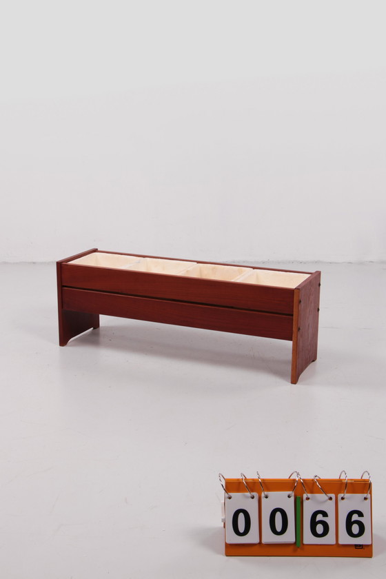 Image 1 of Jardinière design en teck de style bohème,1960 Danemark