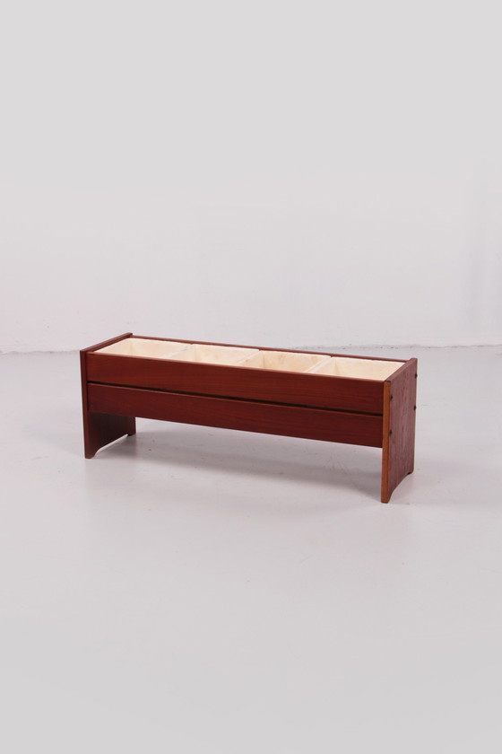 Image 1 of Bohemian style teak designer planter,1960 Denmark