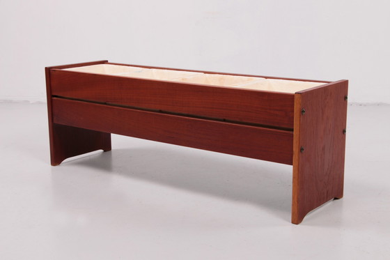 Image 1 of Jardinière design en teck de style bohème,1960 Danemark