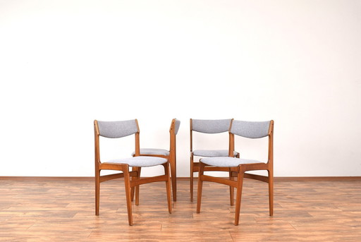 Mid-Century Danish Teak Dining Chairs By Erik Buch, 1960S.