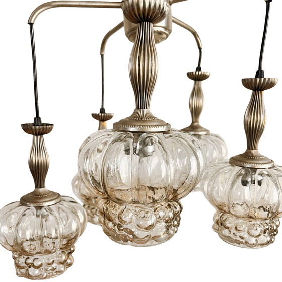 Image 1 of Mid-Century Modern Cascade Chandelier Veb Narva Leuchten, Germany, 1970S.