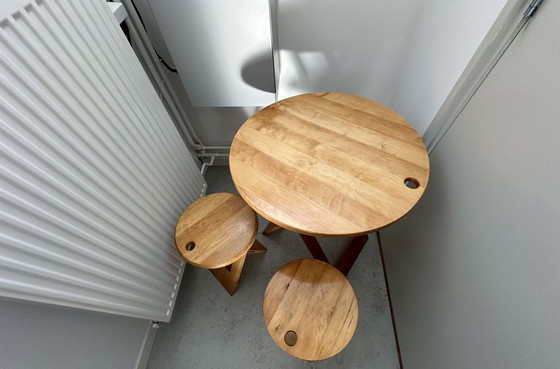 Image 1 of Suzy Stools And Table By Adrian Reed 1980'S