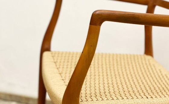 Image 1 of Teak Armrest Dining Chair 