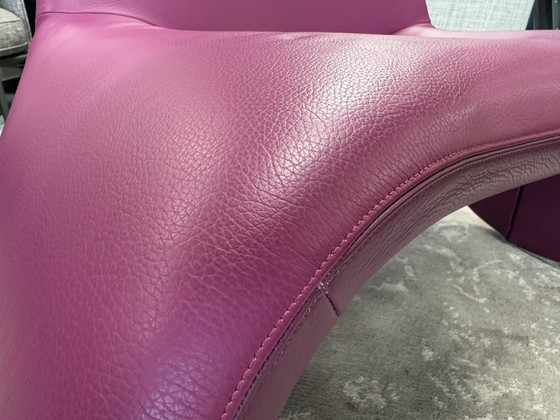 Image 1 of Leolux Sella armchair purple leather