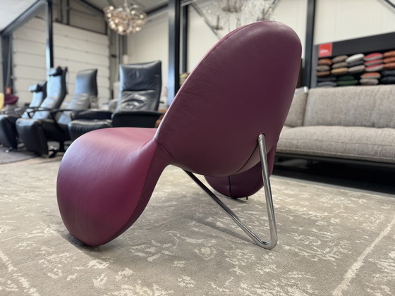 Image 1 of Leolux Sella armchair purple leather