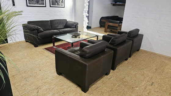 Image 1 of De Sede Desede Ds 17 Leather sofa set Sofa set Couch set