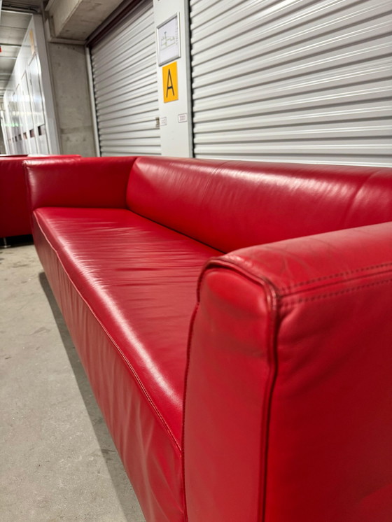 Image 1 of Gelderland 4800 3-Seater Sofa Red Leather