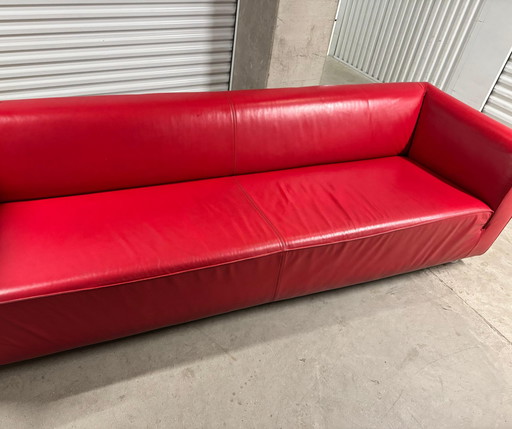 Gelderland 4800 3-Seater Sofa Red Leather