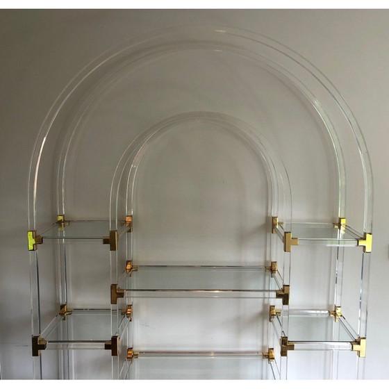 Image 1 of Vintage plexiglass shelf by Charles Hollis Jones, 1970