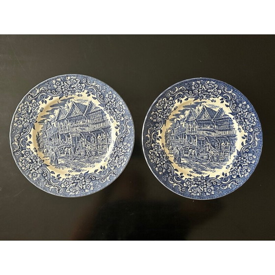 Image 1 of 8 vintage English plates for Royal Tudor Ware