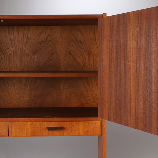 Scandinavian teak and beech bookcase by Brantorps 1960 Sweden