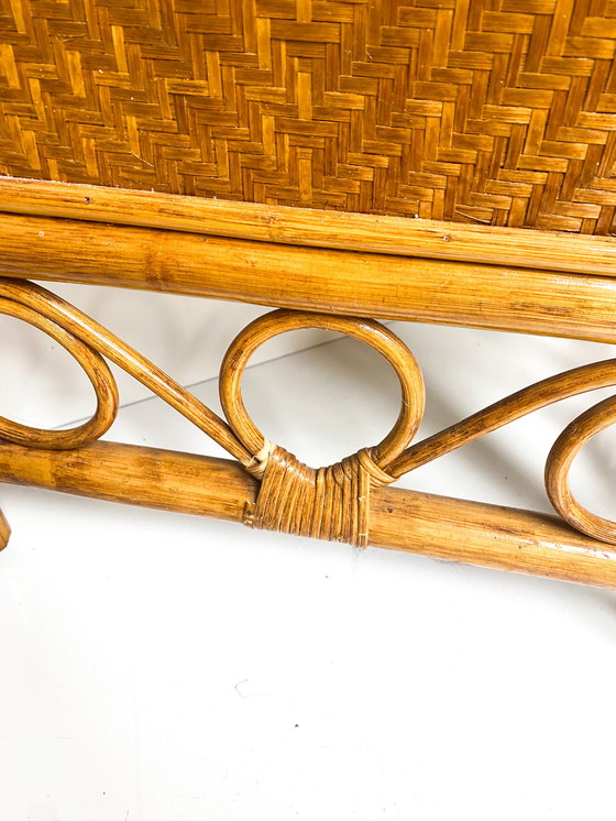 Image 1 of Rattan folding screen room divider