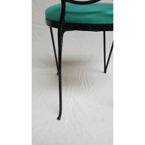 Image 1 of Set of 6 chairs in wrought iron, René PROU - 1930s