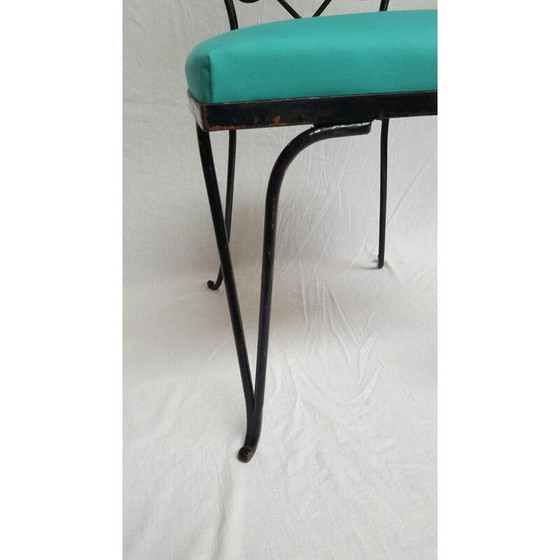 Image 1 of Set of 6 chairs in wrought iron, René PROU - 1930s