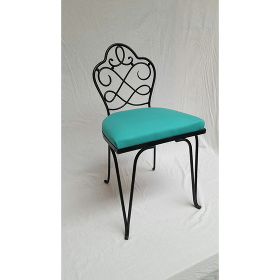 Image 1 of Set of 6 chairs in wrought iron, René PROU - 1930s