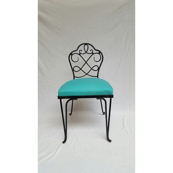 Image 1 of Set of 6 chairs in wrought iron, René PROU - 1930s