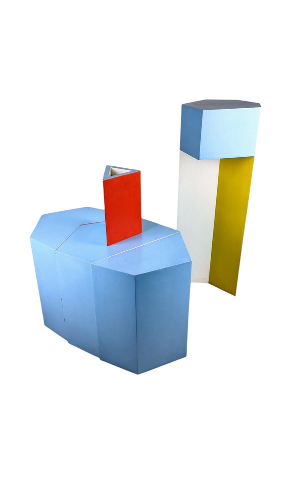 Image 1 of Sculptural Table Set Govert Heijkoop 1986