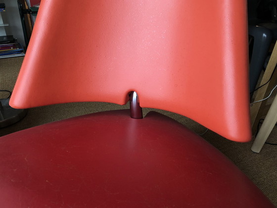 Image 1 of 2X Leolux Pallone Armchair Red And Orange