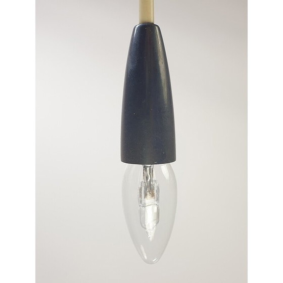 Image 1 of Vintage brass 3-branch pendant lamp, Italy 1960