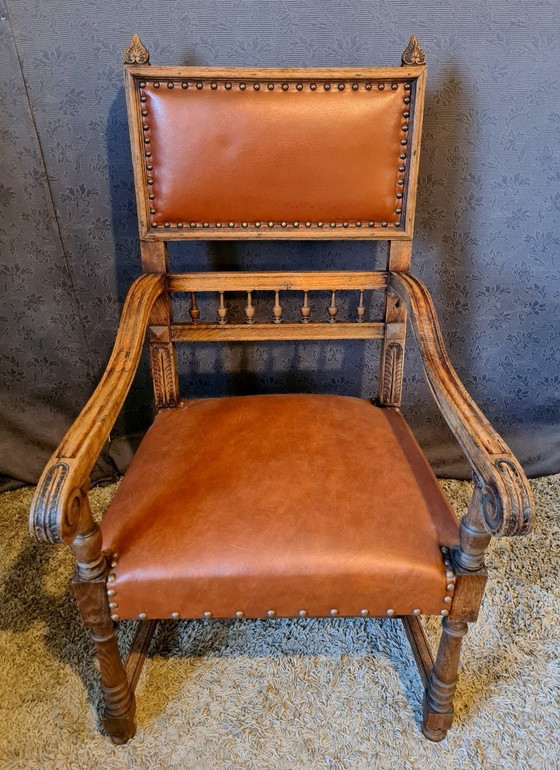 Image 1 of Oak Armchair