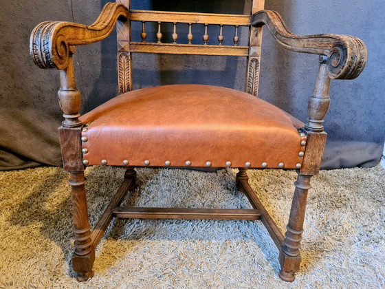 Image 1 of Oak Armchair