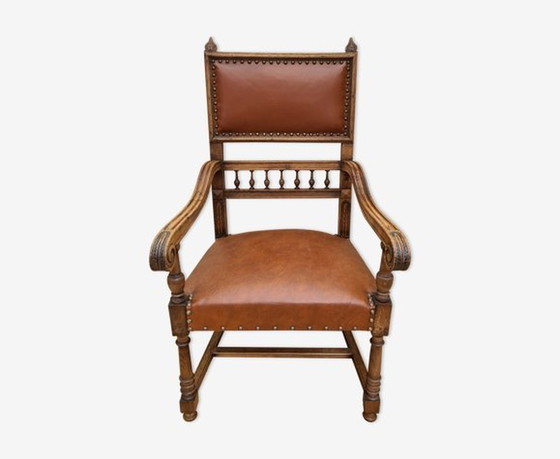 Image 1 of Oak Armchair