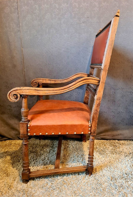 Image 1 of Oak Armchair