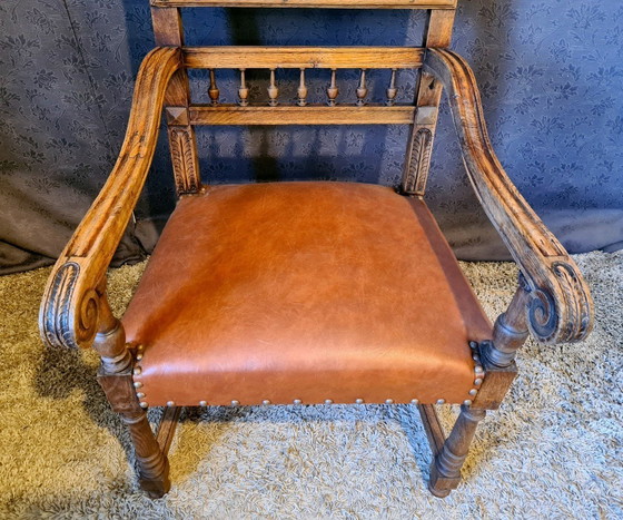 Image 1 of Oak Armchair