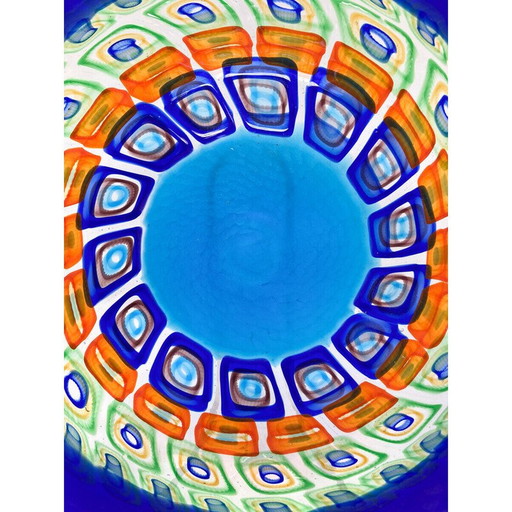 Vintage Battuto plate by La Murrina, Italy 1960s