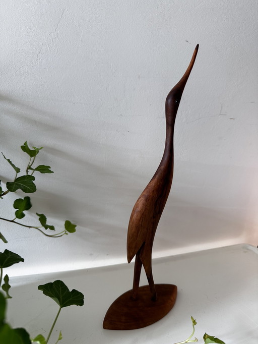 Mid - Century Teak Crane