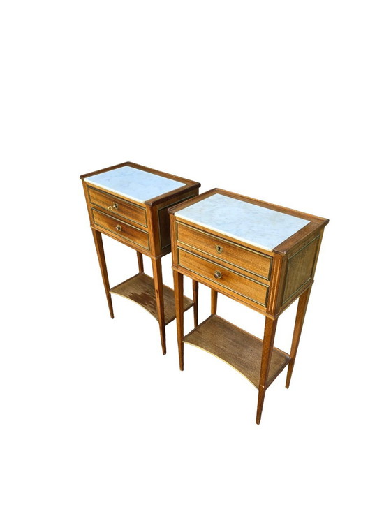 Image 1 of Pair Of Louis Xvi Style Night Tables