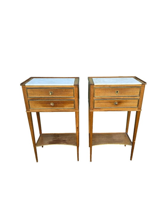 Image 1 of Pair Of Louis Xvi Style Night Tables