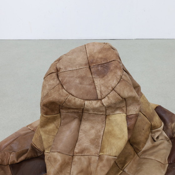 Image 1 of Bean Bag in Patchwork Leather, 1970s