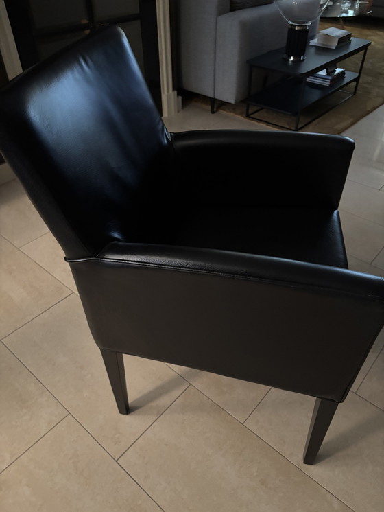 Image 1 of Dining Chairs Black Leather 8 Pieces May Also P.Piece