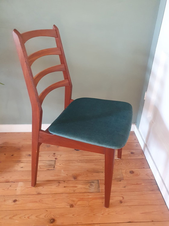 Image 1 of Danish Vintage Chair. Wood. Reupholstered.