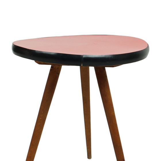 Image 1 of Red Retro Plant Table Formica