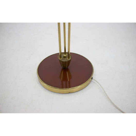 Image 1 of Lampada vintage art déco in ottone e vetro, Cecoslovacchia 1940