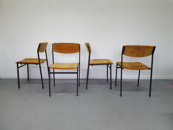 Image 1 of Set (4) dining chairs Gijs van der Sluis.