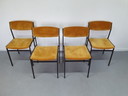 Ensemble (4) de chaises de salle à manger Gijs van der Sluis.