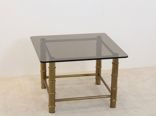 Faux Bamboo Brass Side- or Coffee Table