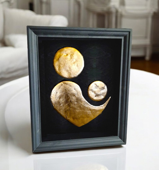 Parental Love 23Ct Gold Gilded Artwork In Frame