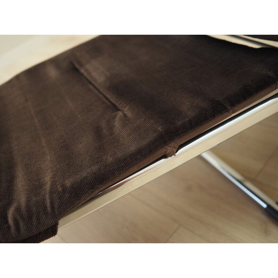 Image 1 of Brown velour armchair, Danish design, 1970s, production: Denmark