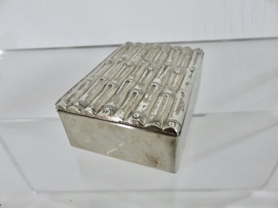Image 1 of Scatola per sigarette Maria Pergay, decoro in bambù, Francia, 1970